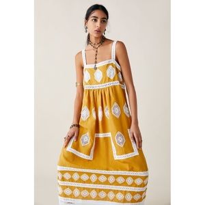 Zara Embroidered Maxi Dress